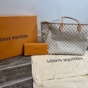 Louis Vuitton Damier Azur Neverfull GM Tote